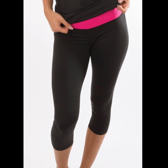 🌟Active Wear Yoga Capri-Pink - Picture 1 of 7